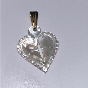 Heart Pendant with Bail in gold